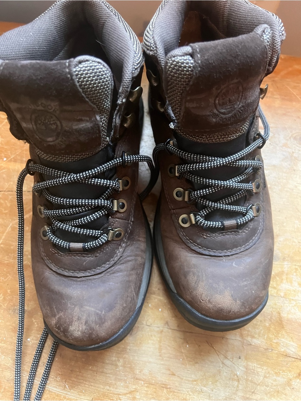 Timberland Dark Brown Lace-Up Leather Hiking Boots